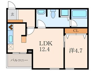 ミリアレジデンス乃木坂の物件間取画像